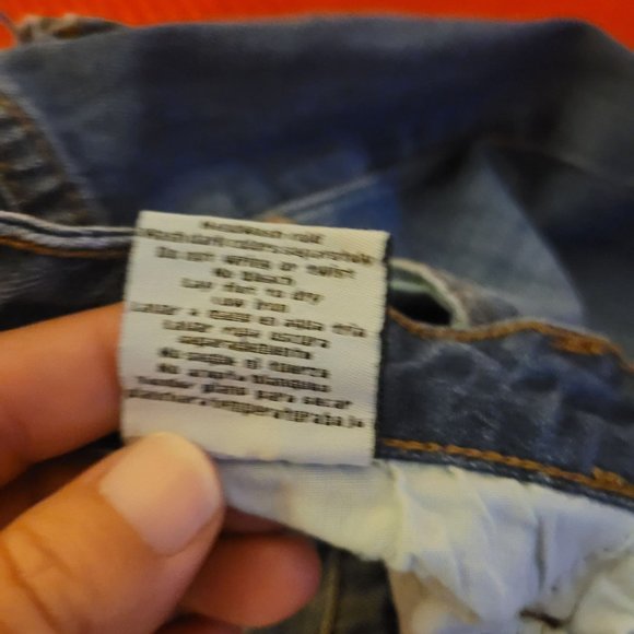 Judy Blue Cropped Denim Jeans Raw Hem Women's Size 25 Straight Leg Mid Rise - Picture 9 of 10